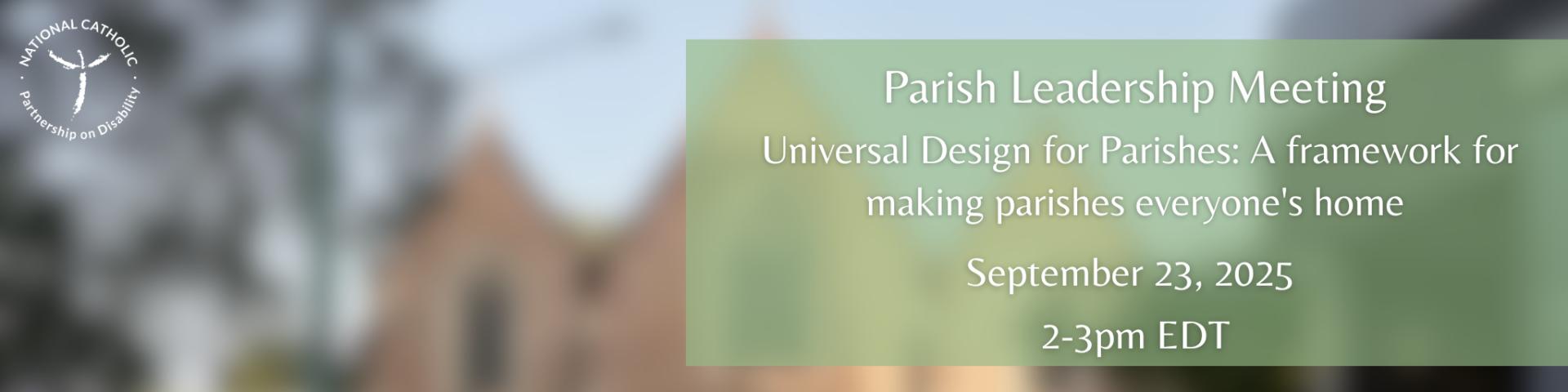 Parish Leadership Meeting 