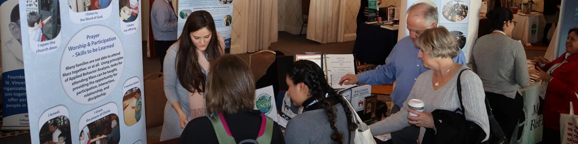NCPD displaying information at a conference with partner organizations 