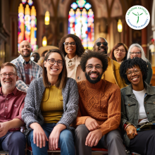 Parish leaders gathered for a group shot