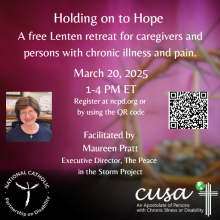 Lent retreat graphic