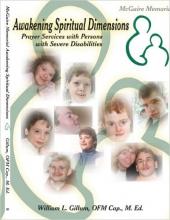 Top half of book: "Awakening Spiritual Dimensions: Prayer services with Persons with Severe Disabilities 
